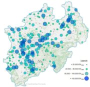 Karte mit Faulugnsanlagen in NRW Karte mit Faulugnsanlagen in NRW