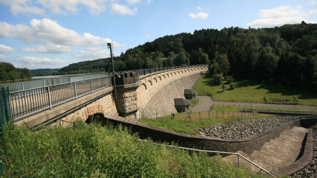 Staumauer Lingese-Talsperre Staumauer Lingese-Talsperre
