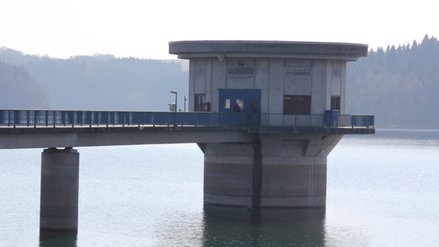 Entnahmeturm Große Dhünn-Talsperre Entnahmeturm Große Dhünn-Talsperre