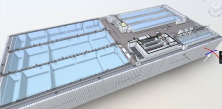 3D-Modell der Belebungsbecken (Quelle: Hydro-Ingenieure)